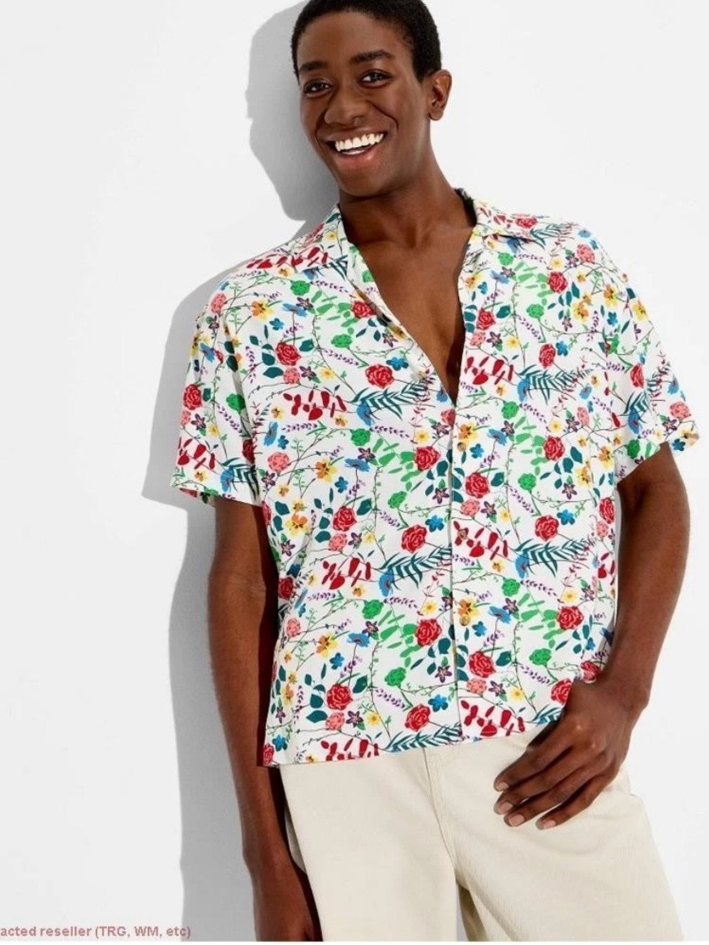 Target Pride Floral Camp Shirt (size M)
